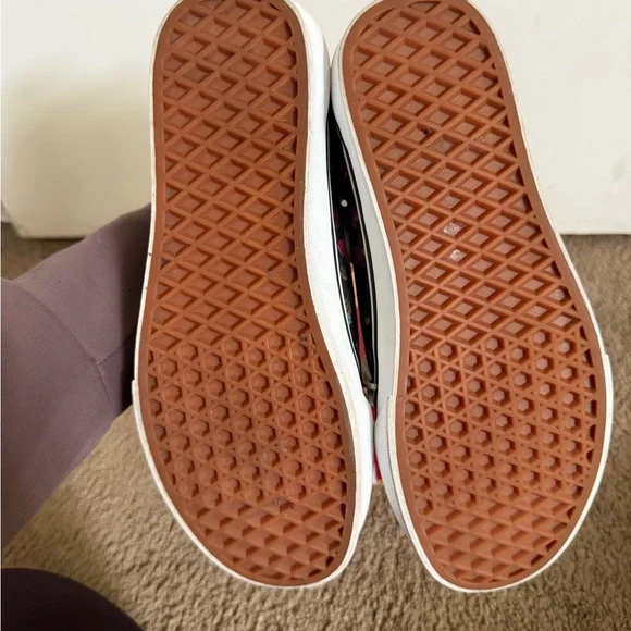 Vans Black Floral Old Skool Sneakers Size 8 - Picture 11 of 11